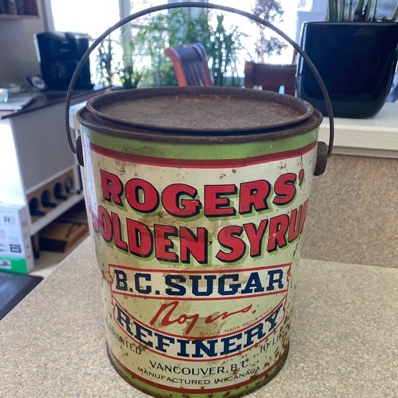 Vintage can with lid - Picture 2 of 8